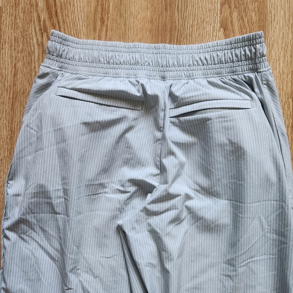 Athleta Striped Light Gray Joggers - Picture 7 of 10